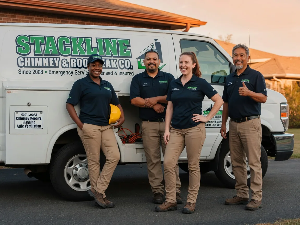 Chimney flashing repair company in Starlight, PA